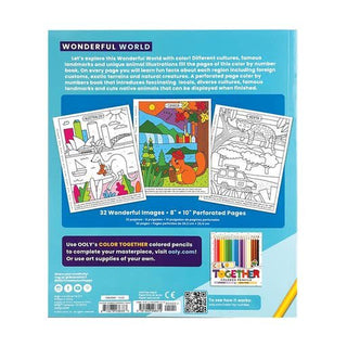 Ooly Color By Number Coloring Book - Wonderful World, Ooly, Color By Number Coloring Book, Coloring Book, EB Boy, EB Boys, EB Girls, Ooly, Ooly Color By Number Coloring Book, Stocking Stuffer