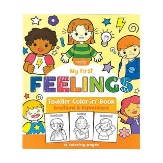 Ooly Toddler Coloring Book - Feelings, Ooly, Coloring Book, EB Boy, EB Boys, EB Girls, Feelings, Ooly, Ooly Toddler Coloring Book, Stocking Stuffer, Stocking Stuffers, Coloring Book - Basical
