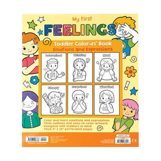 Ooly Toddler Coloring Book - Feelings, Ooly, Coloring Book, EB Boy, EB Boys, EB Girls, Feelings, Ooly, Ooly Toddler Coloring Book, Stocking Stuffer, Stocking Stuffers, Coloring Book - Basical