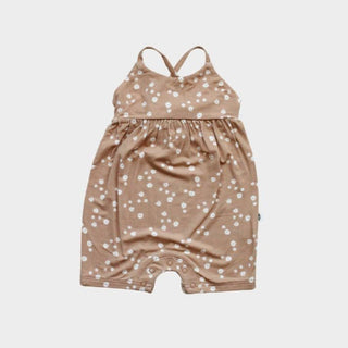 Babysprouts Tie Back Romper in Butterscotch Daisy, Babysprouts, Baby Sprouts, Babysprouts, Babysprouts Romper, Babysprouts Tie Back Romper, Butterscotch Daisy, cf-size-0-3-months, cf-size-3-6