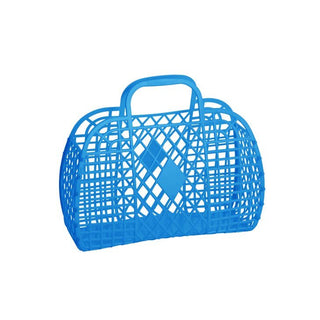 Sun Jellies Small Retro Basket - Royal Blue, Sun Jellies, cf-type-bag, cf-vendor-sun-jellies, Jelly Bag, Royal Blue, Sun Jellies, Sun Jellies Bag, Sun Jellies Retro Basket, Sun Jellies Royal 