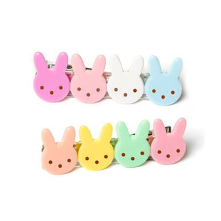Lilies & Roses Cute Bunny Pastel Colors Alligator Clip Set, Lilies & Roses, cf-type-hair-claws-&-clips, cf-vendor-lilies-&-roses, Clip Set, Clippie, Clippie Set, Cute Pastel Bunny, Easter, Ea