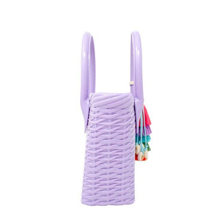 Zomi Gems Jelly Weave Tote Bag - Lavender, Zomi Gems, Handbag, Jelly Tote Bag, Lavender, Purse, Tiny Treats, Zomi Gems, Zomi Gems Handbag, Zomi Gems Jelly Tote Bag w/Tassel, Zomi Gems Jelly W