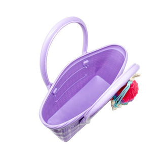 Zomi Gems Jelly Weave Tote Bag - Lavender, Zomi Gems, Handbag, Jelly Tote Bag, Lavender, Purse, Tiny Treats, Zomi Gems, Zomi Gems Handbag, Zomi Gems Jelly Tote Bag w/Tassel, Zomi Gems Jelly W