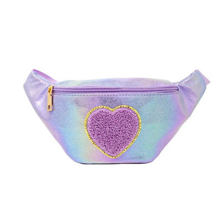 Zomi Gems Shiny Heart Patch Sling Bag - Purple, Zomi Gems, Handbag, Purse, Tiny Treats, Zomi Gems, Zomi Gems Handbag, Zomi Gems Purse, Zomi Gems Shiny Heart Patch Sling Bag - Purple, Handbags