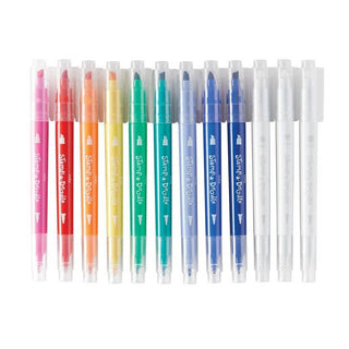 Ooly Stamp-A-Doodle Double-Ended Markers - Set of 12, Ooly, Art Supplies, Arts & Crafts, Color Changing, EB Boys, EB Girls, Ooly, Ooly Markers, Ooly Stamp-A-Doodle Double-Ended Markers, Stamp