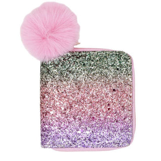 Zomi Gems Glitter Wallet - Rainbow, Zomi Gems, Bright Rainbow, Girl gifts, Glitter Wallet, Hearts, Rainbow Glitter Wallet, Tiny Treats, Zomi Gems, Zomi gems wallet,  - Basically Bows & Bowtie