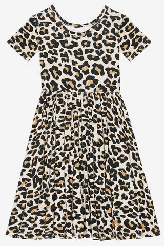 Posh Peanut Lana Leopard Tan S/S Twirl Dress, Posh Peanut, Cyber Monday, Dress, Leopard Dress, Leopard Twilr Dress, Leopard Twirl Dress, Posh Custom Sale, Posh PEanut, Posh Peanut  Lana Leopa