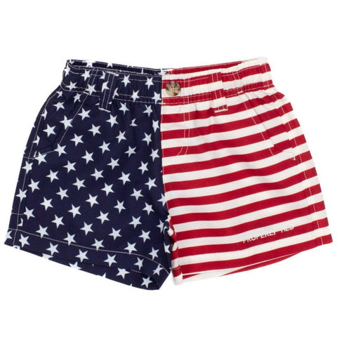 Properly Tied LD Mallard Short in Freedom Flag, Properly Tied, 4th of July, cf-size-12-months, cf-size-18-months, cf-size-24-months, cf-type-shorts, cf-vendor-properly-tied, Freedom Flag, LD 