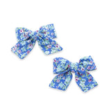 Baby Bling Big Cotton Bow Clip Set-Azure Blossom, Baby Bling, Azure Blossom, Baby bling, Baby Bling Azure Blue Big Cotton Bow Clip Set, Baby Bling Big Cotton Bow Clip Set, Baby Bling Big Cott