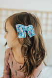 Baby Bling Big Cotton Bow Clip Set-Azure Blossom, Baby Bling, Azure Blossom, Baby bling, Baby Bling Azure Blue Big Cotton Bow Clip Set, Baby Bling Big Cotton Bow Clip Set, Baby Bling Big Cott
