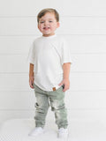 Little Bipsy Oversized Bamboo Tee - White, Little Bipsy Collection, Bamboo Tee, Black, cf-size-3-6-months, cf-type-tee, cf-vendor-little-bipsy-collection, LBSS23, Little Bipsy, Little Bipsy O