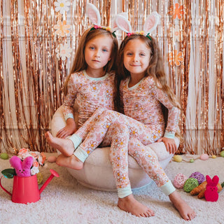 Dream Big Little Co Bunny BloomZzz L/S Dream Set, Dream Big Little Co, Bamboo Pajamas, Bunny BloomZzz, cf-size-2t, cf-size-4t, cf-size-7-8, cf-type-pajamas, cf-vendor-dream-big-little-co, DBL