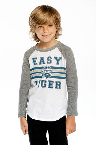 Chaser Easy Tiger L/S Raglan Tee, Chaser, Boys Clothing, cf-size-4, cf-size-5, cf-size-6, cf-size-8, cf-type-tee, cf-vendor-chaser, Chaser, Chaser Easy Tiger, Chaser Easy Tiger L/S Raglan Tee