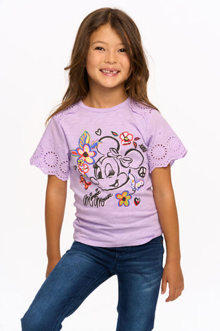 Chaser Minnie Mouse  - Minnie Foral S/S Tee, Chaser, cf-size-5, cf-size-6, cf-type-tee, cf-vendor-chaser, Chaser, Chaser Disney, Chaser Minnie, Chaser Minnie Mouse, Chaser Tee, Disney minnie 