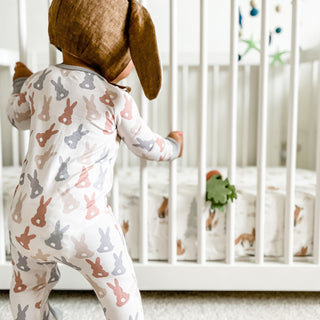 Dream Big Little Co Cotton TailZzz Dream Romper, Dream Big Little Co, Bamboo Pajamas, cf-size-0-3-months, cf-size-18-24-months, cf-size-6-12-months, cf-type-pajamas, cf-vendor-dream-big-littl