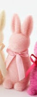 One Hundred 80 Degrees Small Flocked Button Nose Bunny, One Hundred 80 Degrees, Bunny, cf-vendor-one-hundred-80-degrees, Easter, Easter Basket Ideas, Easter Bunny, Flocked Bunny, One Hundred 