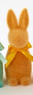 One Hundred 80 Degrees Small Flocked Button Nose Bunny, One Hundred 80 Degrees, Bunny, cf-vendor-one-hundred-80-degrees, Easter, Easter Basket Ideas, Easter Bunny, Flocked Bunny, One Hundred 