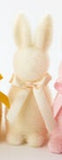 One Hundred 80 Degrees Small Flocked Button Nose Bunny, One Hundred 80 Degrees, Bunny, cf-vendor-one-hundred-80-degrees, Easter, Easter Basket Ideas, Easter Bunny, Flocked Bunny, One Hundred 