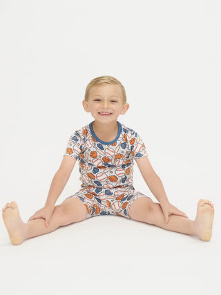 Toast + Jams Batter Up Short Set, Toast + Jams, Bamboo, Bamboo Pajama, Bamboo Pajamas, Baseball, Batter Up, cf-size-4t, cf-type-pajama, cf-vendor-toast-jams, Short Pajama Set, Toast + Jams, T