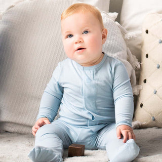 Magnetic Me Baby Blue Solid Modal Magnetic Footie, Magnificent Baby, Baby Blue, cf-size-0-3-months, cf-size-3-6-months, cf-size-newborn, cf-size-preemie, cf-type-footie, cf-vendor-magnificent