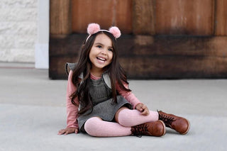Little Stocking Co Knee High Socks - Blush, Little Stocking Co, Cable Knit Knee High, Cable Knit Knee High Socks, cf-size-7-10y, cf-type-knee-high-socks, cf-vendor-little-stocking-co, Knee Hi