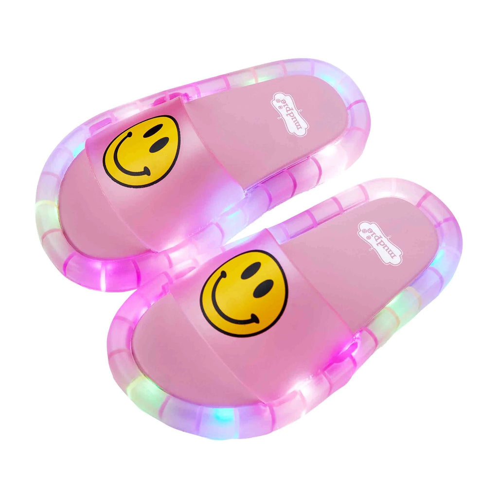 Mud Pie Light Up Smiley Sandals - Pink – Basically Bows & Bowties