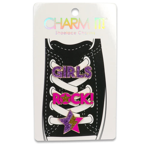 Charm It! Girls Rock Shoelace Charm Set, Charm It!, cf-type-shoe-charm, cf-vendor-charm-it, Charm It!, Charm It! Shoe Lace Charm, Charms, High Intencity, Shoe Lace Charms, Shoe Charm - Basica