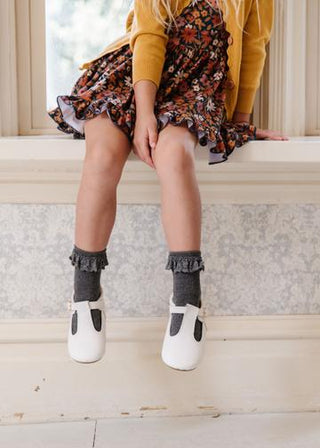 Little Stocking Co Lace Midi Sock Set (3 Pair) - Midnight, Little Stocking Co, cf-size-0-6-months, cf-size-1-5-3y, cf-size-4-6y, cf-size-6-18-months, cf-size-7-10y, cf-type-ruffle-socks, cf-v