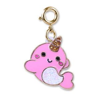 Charm It! Gold Glitter Narwhal Charm, Charm It!, Charm Bracelet, Charm It Charms, Charm It!, Charms, High Intencity, Narwhal, Narwhals, Charms & Pendants - Basically Bows & Bowties