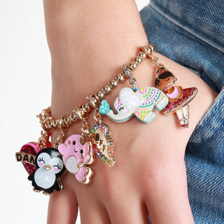 Charm It! Gold Glitter Narwhal Charm, Charm It!, Charm Bracelet, Charm It Charms, Charm It!, Charms, High Intencity, Narwhal, Narwhals, Charms & Pendants - Basically Bows & Bowties