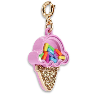 Charm It! Gold Ice Cream Cone Shaker Charm, Charm It!, cf-type-charms-&-pendants, cf-vendor-charm-it, Charm Bracelet, Charm It Charms, Charm It!, Charm It! Gold Ice Cream Cone Shaker Charm, C