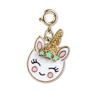 Charm It! Gold Unicorn Smiley Charm, Charm It!, Charm Bracelet, Charm It Charms, Charm It!, Charm It! Gold Unicorn Smiley Charm, Charms, High Intencity, Unicorn, Unicorn Charm, Charms & Penda