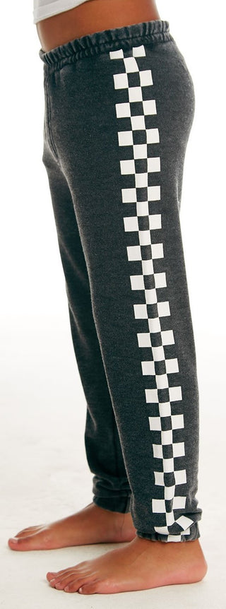 Chaser Boys Racer Pants, Chaser, Chaser, Chaser Boys Black & White Cozy Knit Track Pant, Chaser Boys Racer Pants, Chaser Cozy Sweatpants, Chaser Pants, Chaser Sweatpants, Chaser Track Pants, 