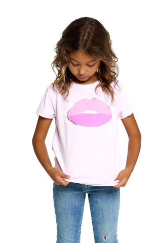 Chaser Ciao Bella S/S Pink Tee, Chaser, Chaser, Chaser Ciao Bella, Chaser Ciao Bella S/S Pink Tee, Chaser Kids, Chaser Lips Tee, Chaser S/S Tee, Chaser Short Sleeve Tee, JAN23, Lips, S/S Tee,