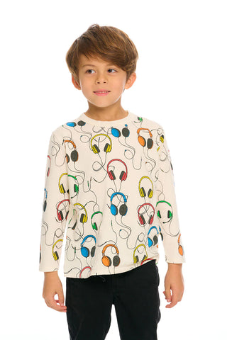 Chaser Earphones L/S Tee, Chaser, Boys Clothing, Car, Cars, cf-size-7, cf-type-shirts-&-tops, cf-vendor-chaser, Chaser, Chaser Brand, Chaser Kids, Chaser Kids Tee, Chaser Long Sleeve, Chaser 