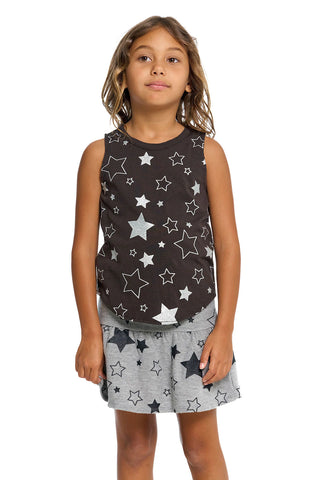 Chaser Glitter Stars Tank, Chaser, cf-size-12, cf-size-4, cf-type-tank-top, cf-vendor-chaser, Chaser, Chaser Kids, Chaser Stars, Chaser Tank Top, Girls Tank, Glitter Stars, JAN23, Stars, Tank