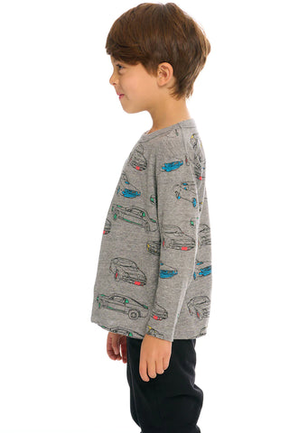 Chaser Muscle Cars L/S Tee, Chaser, Boys Clothing, Car, Cars, cf-size-10, cf-type-shirts-&-tops, cf-vendor-chaser, Chaser, Chaser Brand, Chaser Kids, Chaser Kids Tee, Chaser Long Sleeve, Chas
