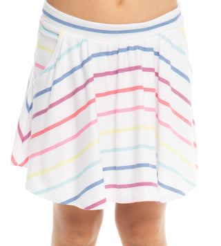 Chaser Rainbow Stripe Cozy Knit Flouncy Skort, Chaser, Chase Skort, Chaser Cozy Knit Skort, Chaser Cozy Stripe, Chaser Rainbow Stripe, Chaser Rainbow Stripe Cozy Knit Flouncy Skort, Cyber Mon