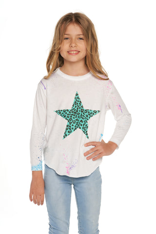 Chaser Splatter Paint Animal Heart L/S Shirttail Tee, Chaser, Chaser, Chaser Kids, Chaser L/s, Chaser L/S Tee, Chaser Long Sleeve, Chaser LS Tee, Chaser Splatter Paint Animal Heart, Chaser Sp