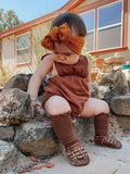 Little Stocking Co Lace Top Knee High Socks - Chocolate, Little Stocking Co, cf-size-0-6-months, cf-size-4-6y, cf-type-knee-high-socks, cf-vendor-little-stocking-co, Little Stocking Co, Littl
