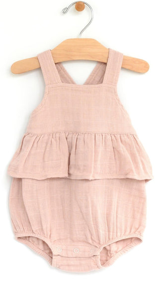City Mouse Muslin Chest Flutter Romper - Peach Blossom, City Mouse, City Mouse, city mouse baby clothes, City Mouse Clothing, City Mouse Muslin Chest Flutter Romper, City Mouse Muslin Chest F