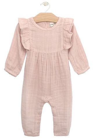 City Mouse Soft Rose Muslin Tie Romper, City Mouse, City Mouse, city mouse baby clothes, City Mouse Clothing, City Mouse Muslin Romper, City Mouse Romper, City Mouse Soft Rose, City Mouse Sof