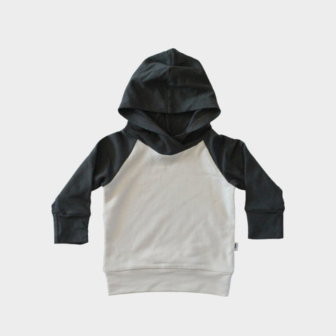 Babysprouts Colorblock Hoodie in Graphite, Babysprouts, Baby Sprouts, Babysprouts, cf-size-3-6-months, cf-type-baby-&-toddler-tops, cf-vendor-babysprouts, Colorblock Hoodie, Graphite, Hoodie,