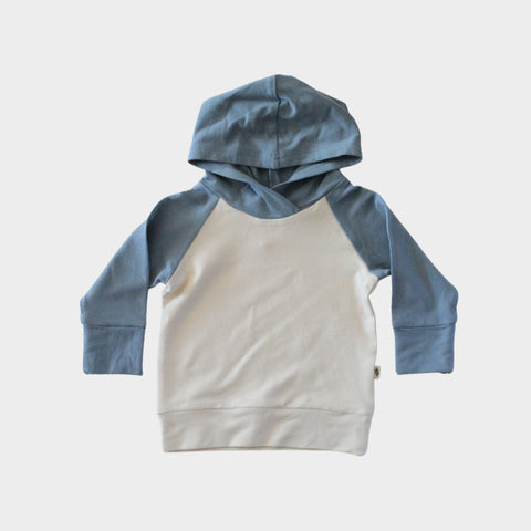 Babysprouts Colorblock Hoodie in Slate Blue, Babysprouts, Baby Sprouts, Babysprouts, Colorblock Hoodie, Hoodie, JAN23, Slate Blue, Baby & Toddler Tops - Basically Bows & Bowties