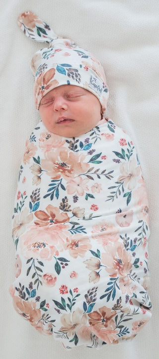 Copper Pearl Autumn Top Knot Hat, Copper Pearl, All Things Holiday, Baby Hat, Copper Pearl Autumn, Copper Pearl Autumn Floral Top Knot Hat, Copper Pearl Autumn Top Knot Hat, Copper Pearl Hat,