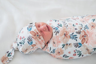 Copper Pearl Autumn Top Knot Hat, Copper Pearl, All Things Holiday, Baby Hat, Copper Pearl Autumn, Copper Pearl Autumn Floral Top Knot Hat, Copper Pearl Autumn Top Knot Hat, Copper Pearl Hat,