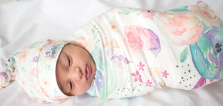 Copper Pearl Bloom Knit Swaddle Blanket, Copper Pearl, Bloom, Copper Pearl, Copper Pearl Bloom, Copper Pearl Bloom Knit Swaddle Blanket, Copper Pearl Swaddling Blanket, Knit Swaddle Blanket, 
