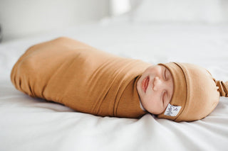 Copper Pearl Camel Top Knot Hat, Copper Pearl, All Things Holiday, Baby Hat, Camel, Camel Top KNot, Copper Pearl Camel, Copper Pearl Hat, Copper PEarl Hats, Copper Pearl Solid Hat, Copper Pea
