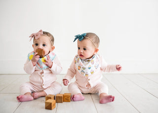 Copper Pearl Celebration Fashion Trimmed Bandana Bib Set, Copper Pearl, 1st Birthday, 1st Birthday Bib, Baby Shower, Baby Shower Gift, Bandana Bib Set, Bandana Bibs, Bandanna Bibs, Birthday, 